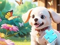 Jigsaw Puzzle: ਗਾਰਡਨ ਵਿੱਚ ਕੁੱਤਾ 