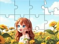 Jigsaw Puzzle: ਸੂਰਜਮੁਖੀ ਕੁੜੀ 