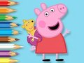 ਕਲਰਿੰਗ ਬੁੱਕ: ਖਿਡੌਣਾ ਰਿੱਛ ਦੇ ਨਾਲ Peppa 