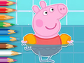 ਰੰਗਦਾਰ ਕਿਤਾਬ: Peppa ਤੈਰਾਕੀ 