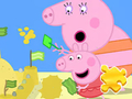 Jigsaw Puzzle: Peppa Pig ਬਣਾਉਣ ਵਾਲੀ ਰੇਤ 