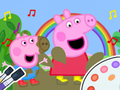 ਰੰਗਦਾਰ ਕਿਤਾਬ: Peppa Pig Muddy Funny 
