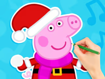 ਰੰਗਦਾਰ ਕਿਤਾਬ: Peppa Pig Snowman 
