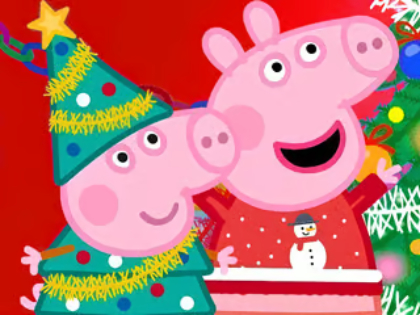 Jigsaw Puzzle: Peppa Pig ਕ੍ਰਿਸਮਸ ਦੀ ਤਿਆਰੀ 