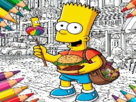 ਸਕੂਲ ਸਿਮਪਸਨ ਰੰਗ ਦੀ ਕਿਤਾਬ ਤੇ ਵਾਪਸ ਜਾਓ 